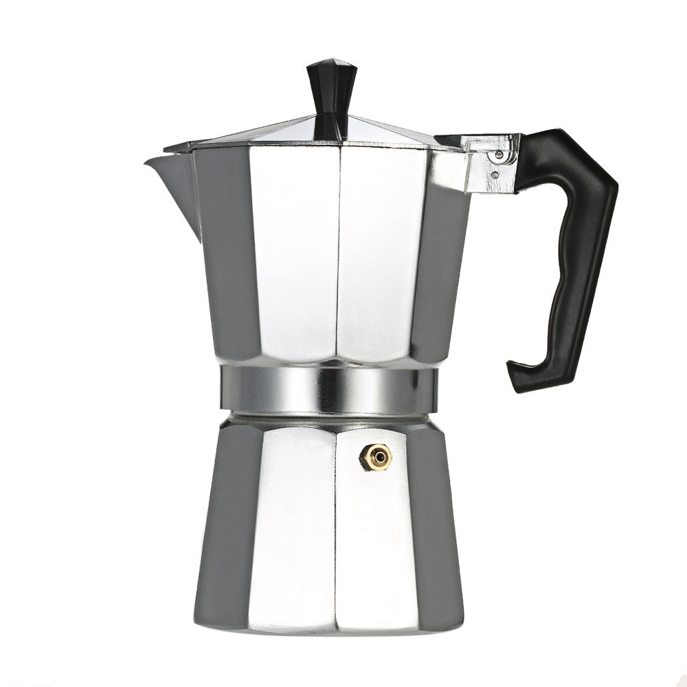 6-Cup Aluminum Espresso Percolator Coffee Stovetop Maker Mocha Pot for Use on Gas or Electric Stove