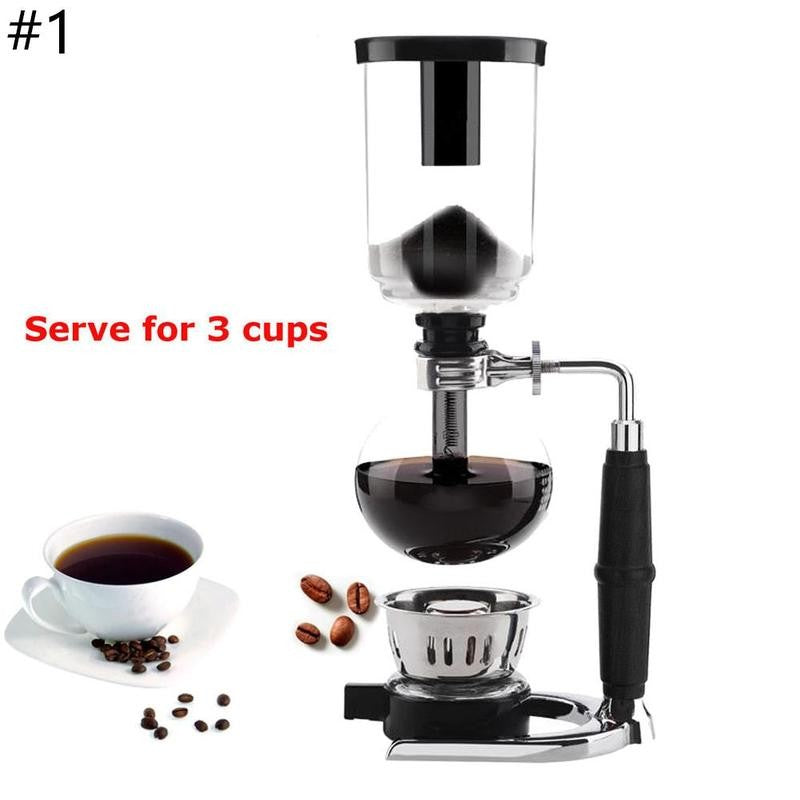 1PCS Funny Glass Siphon syphon coffee Green machine cafe coffee maker kit