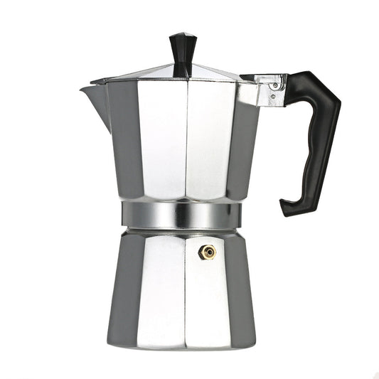 6-Cup Aluminum Espresso Percolator Coffee Stovetop Maker Mocha Pot for Use on Gas or Electric Stove
